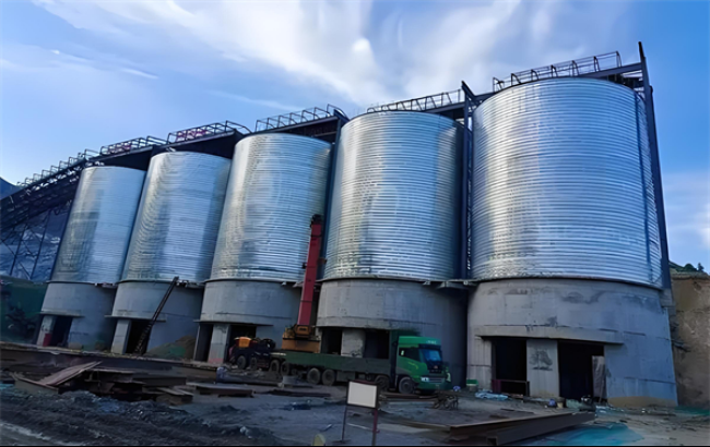 达州螺旋卷板仓施工现场